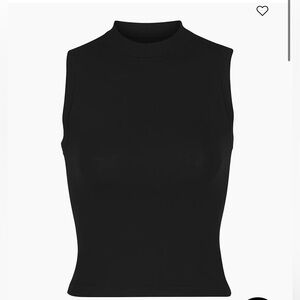 SKIMS Cotton Jersey Mock Neck Tank